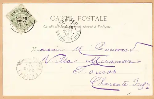 CPA Etampes, Tour de Guinette, gel. 1901