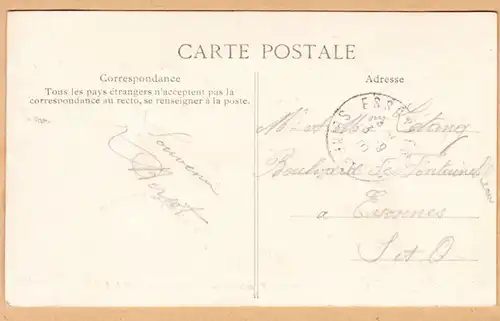 CPA Fontainebleau La Foret Le Carrefour du Nid de l'Aigle, gel. 1910