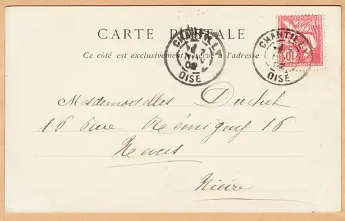 CPA Parc du Chateau de Chantilly, Le Temple de Diane gel. 1902