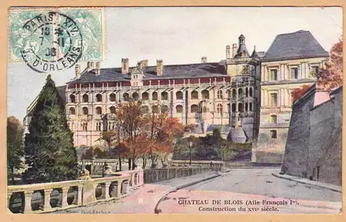 CPA Chateau de Blois, Construction du XVI siecle, gel. 1906