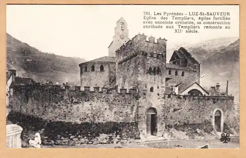 CPA Luz-Saint-Sauveur, Eglise des Templiers, ungel.