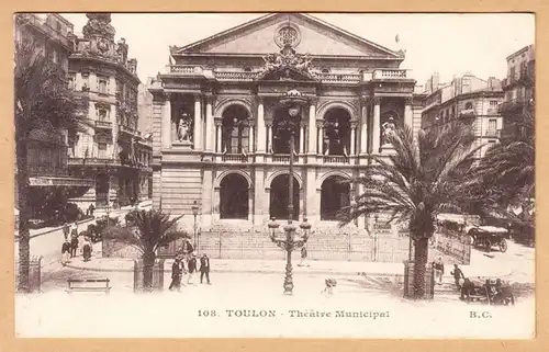 CPA Toulon, Theatre Municipal, gel.