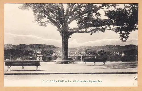 CPA PAU, La Chaine des Pyrénées, ohn.