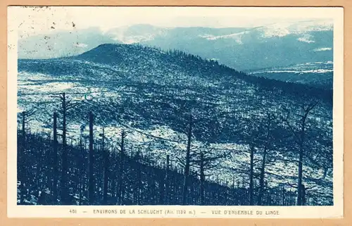 CPA Environs de la Schlucht, Vue d'Ensemble du Linge, gel. 1928