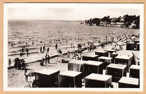 CPA La Bernerie, La Grande Plage vers la Patorie, gel.