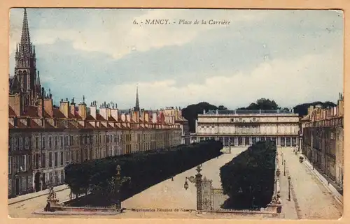 CPA Nancy, Place de la Carriere, gel. 1926