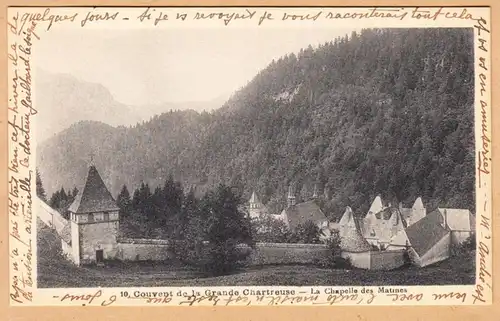 CPA Chartreuse, Convent de la Grande Chartreuse, La Chapelle des martines, ungel.