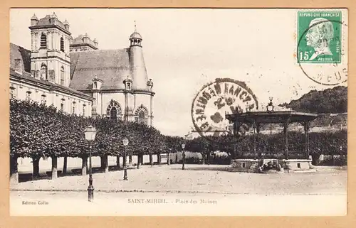 CPA Le Mont Saint Mihiel, Place des Moines, gel.