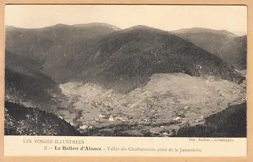 CPA Le Ballon d'Alsace, Vallee des Charbonniers, prise de la Jumenterie, gel.