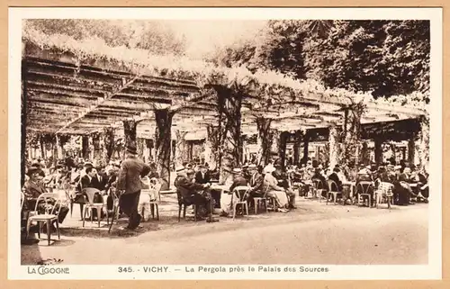 CPA Vichy, La Pergola pres le Palais des Sources, ungel.