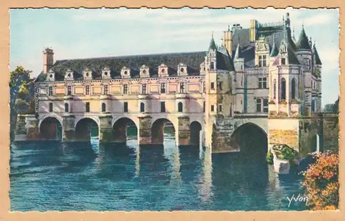 CPA Chenonceaux, Le chateau, facade est, ungel.