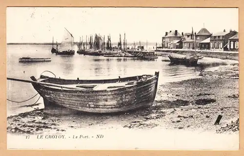 CPA Le Crotoy, Le Port, gel.