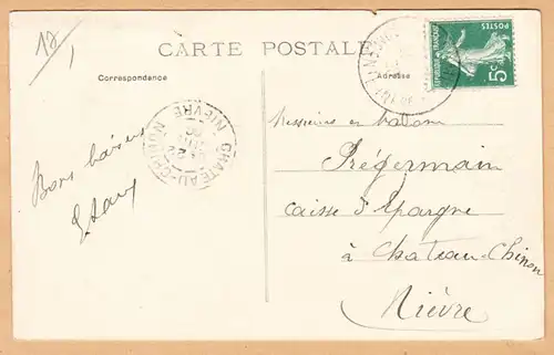 CPA Châtelylon-Plage, Effet de lame au bute-lame, gel. 1906