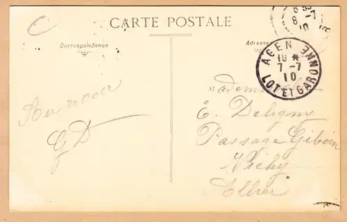 CPA Agen, Les Quais de la Garonne, gel. 1910