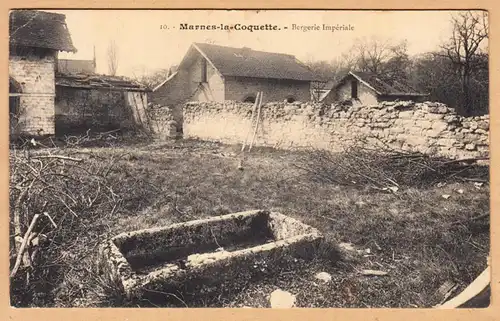 CPA Marnes la Coquette, Bergerie Imperiale, englouti 1913