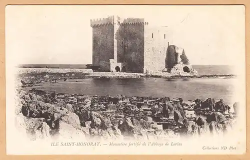 CPA Ile Saint-Honorat, Monastiére fortifié de l'Abbaye de Lerins, ungel.