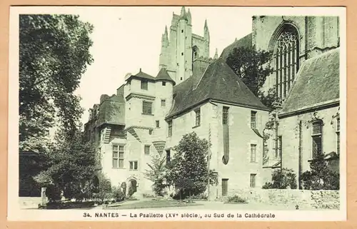 CPA Nantes,La Psauette, au Sud de la Cathédrale, gel.