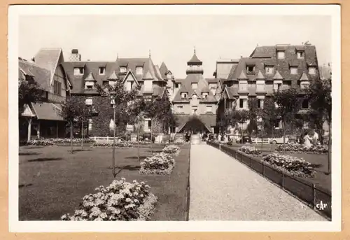 CPA Deauville,Plage Fleurie le Normandy, gel.