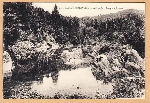 CPA Ballon d'Alsace, Etang du Roseau, ungel.