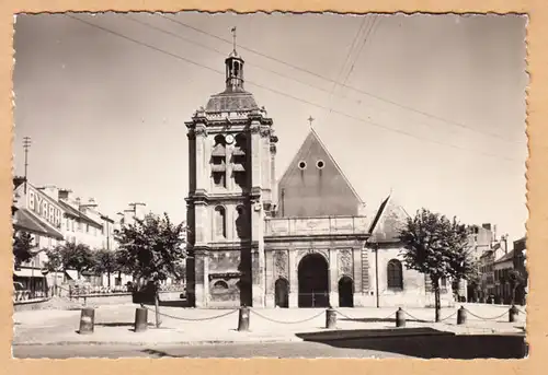 CPA Pontoise, L'Eglise Notre-Dame, gel.