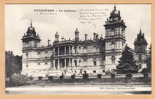CPA Ferrieres, Le Chateau, ungel.