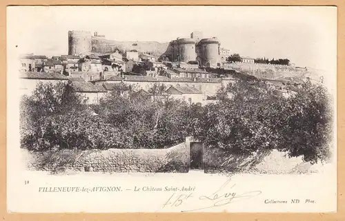 CPA Villeneuve-lès-Avignon, Le Chateau Saint-Andre, gel.