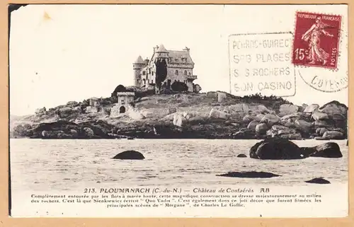 CPA Ploumanac'h, Chateau de Costaeres, engl. 1930