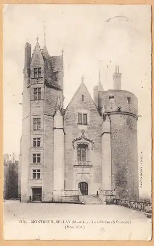 CPA Montreuil Bellay, Le Chateau, gel. 1905