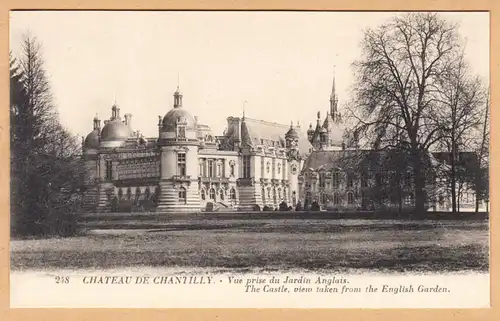 CPA Chantilly, Vue prise du Jardin Anglais, unhl.