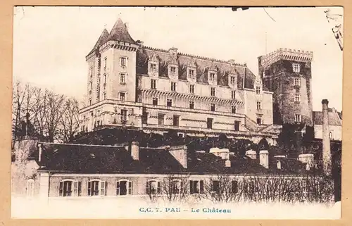 CPA PAU, Le Chateau, ungel.
