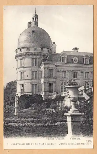 CPA Chateau de Valencay, Jardin de la Duchesse, ungel.