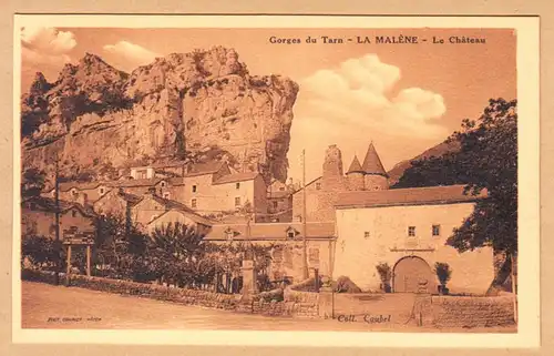 CPA La Malène, Le Chateau, imparfait