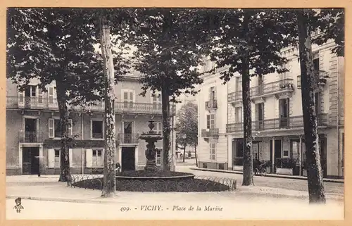 CPA Vichy, Place de la Marine, gel. 1922