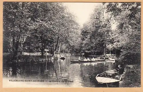 CPA Villeneuve Saint Georges, La Riviere de l'Yerres.