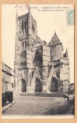 CPA Meaux, Cathedrale, gel. 1905