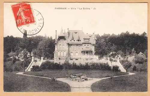 CPA Parmain, Villa La Sirene, gel.