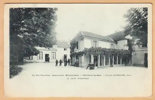 CPA Fontenay-sur-Bois, Institution Moucheront, Rue Dalayrac, La Cour d'Honneur, ohnl.