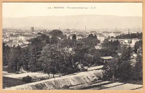 CPA Roanne, Vue panoramique, ungel.