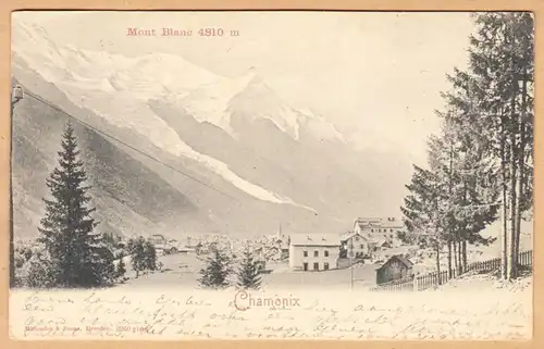 CPA Chamonix-Mont-Blanc, gel. 1901