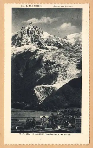CPA Chamonix-Mont-Blanc, Les Bossons, gel.