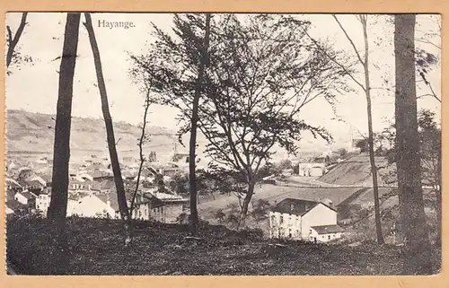 CPA hayange, Vue generale, gel. 1914