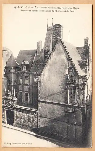 CPA Vitre, Hotel Renaissance, Rue Notre-Dame,, ungel.