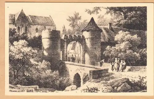 CPA Compiegne, Saint Jean aux Bois, Porte fortifie de l'ancienne Abbaye, ohnl.