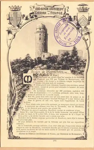 CPA Donjon de Montlhery, Collection Historique des Chateaux de France, ungel.