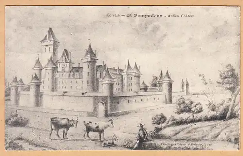 CPA Pompadour, Ancien Chateau, ungel.