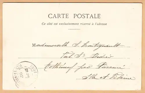 CPA Côte d'Emeraude, Saint-Malo, Le Château côte nord, gel. 1902