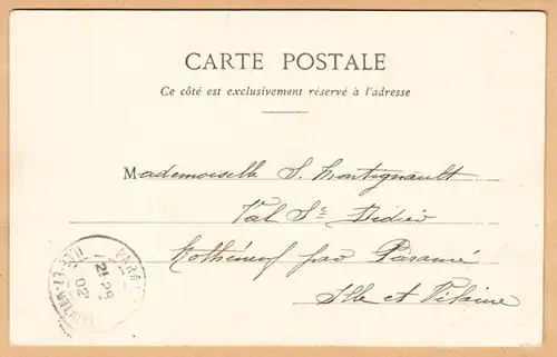 CPA Côte d'Emeraude, Saint-Malo, Le Château côté nord, gel. 1902