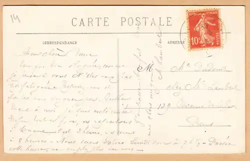 CPA Falaise, Le Chateau, gel. 1916
