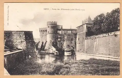 CPA Metz, Porte des Allemands, gel. 1928