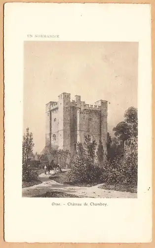 CPA Orne, Chateau de Chamboy, ungel.